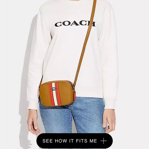 Coach Mini Jamie Camera Bag With Varsity Stripe - Picture 9 of 9